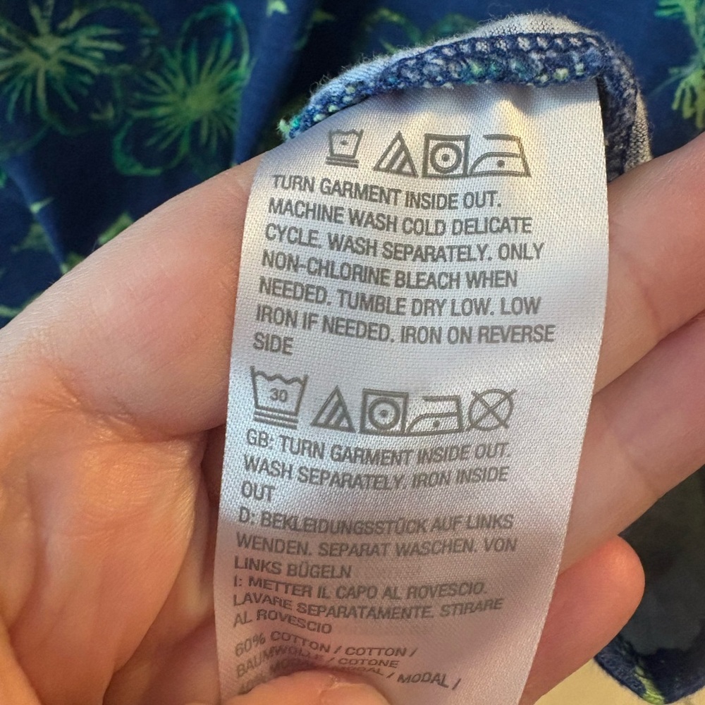 Quacker Factory by Jeanne Bice Size XL Tunic Dress Tropical Vacation QVC pockets - Picture 4 of 6